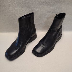 EasySpirit ESASTIR Black Leather Ankle Boots